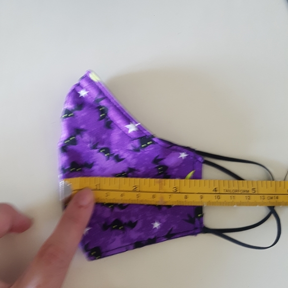 Kids size cute gothic facemask, cotton. - Picture 2 of 3